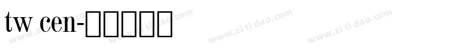 tw cen字体转换
